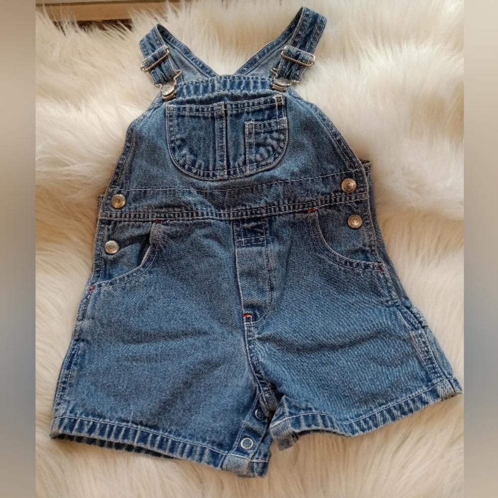 Classic Baby Gap Denim Coveralls, Size 18-24 M